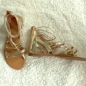 Gold sandals